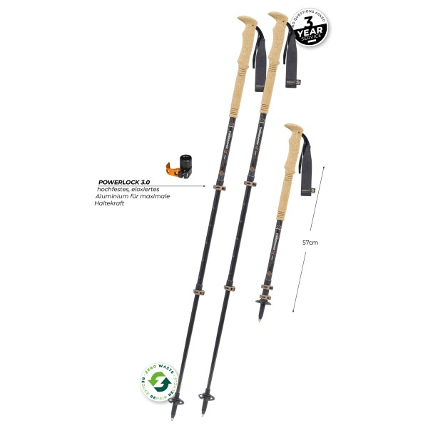 Komperdell - Carbon Cloud Zero Compact - Trekkingstokken