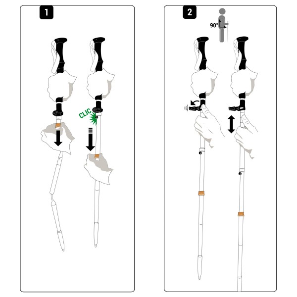 KIPRUN - Trail Running Poles - Running poles