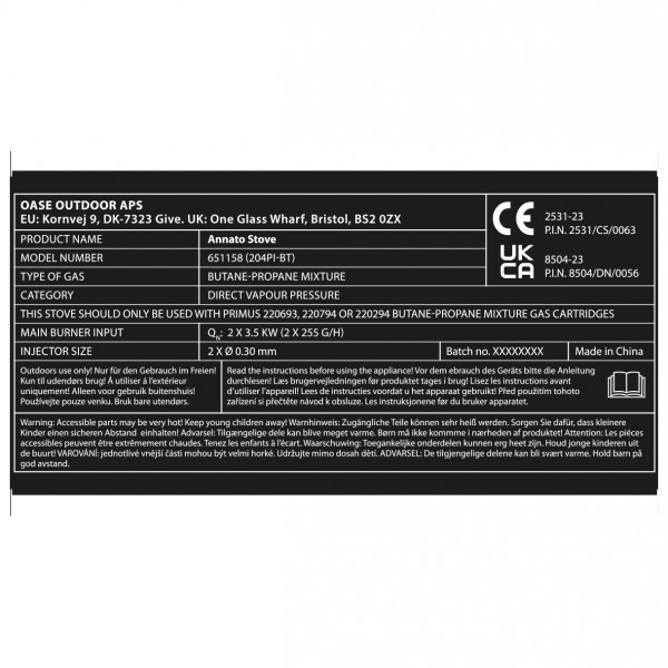 Outwell - Annatto Stove - Gaskök