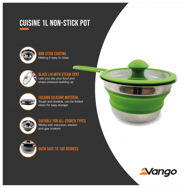 Vango - Cuisine 1L Non-Stick Pot - Kookpot