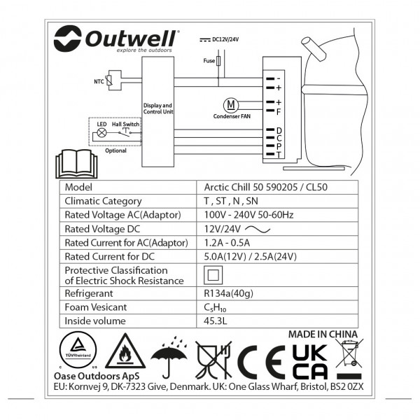 Outwell - Arctic Chill 50 - Kühlbox