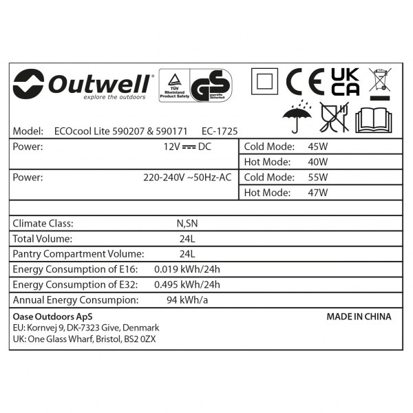 Outwell - Ecocool Lite 24 - Kühlbox