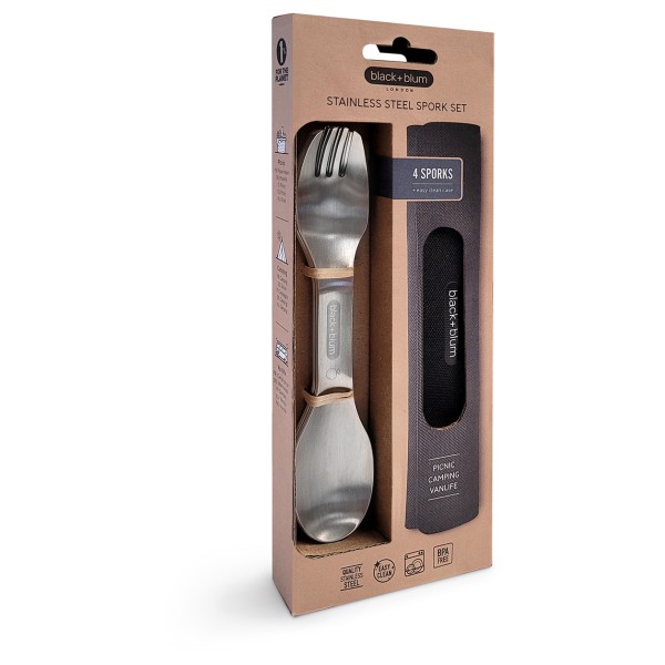 black+blum - Stainless Steel Spoon and Fork Set - Juego de cubiertos