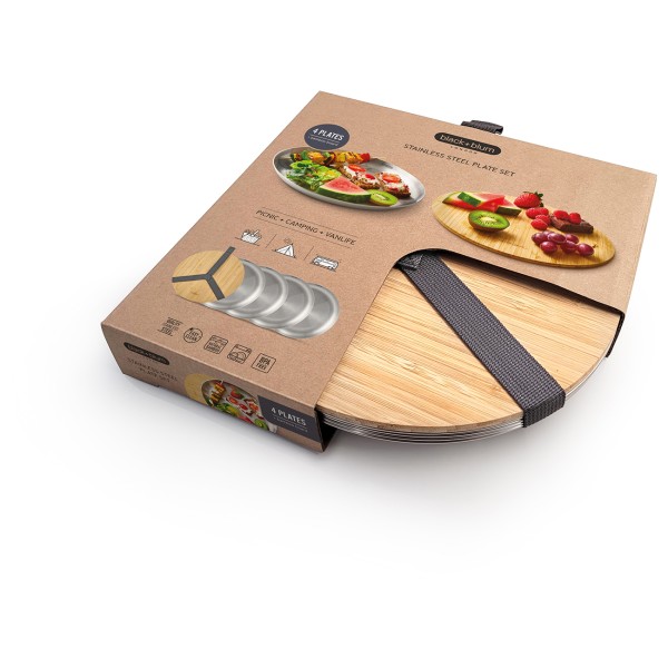 black+blum - Stainless Steel Plate Set - Tallerken
