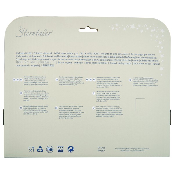 Sterntaler - Kid's Geschirrset Rechteckig - Set of dishes