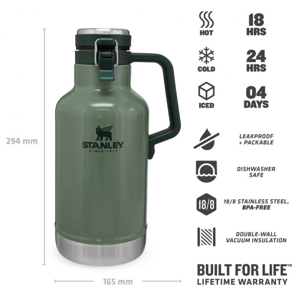 Stanley - Classic Vacuum Beer Growler - Botella