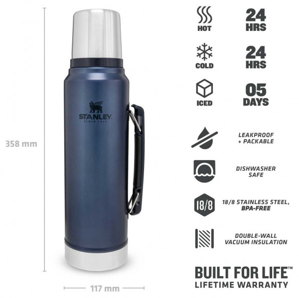 Stanley - Classic Vakuum-Flasche 1 l - Insulated bottle
