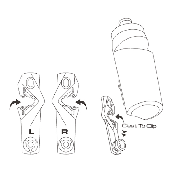 Birzman - Cleat Water Bottle Set - Cykel drikkeflaske
