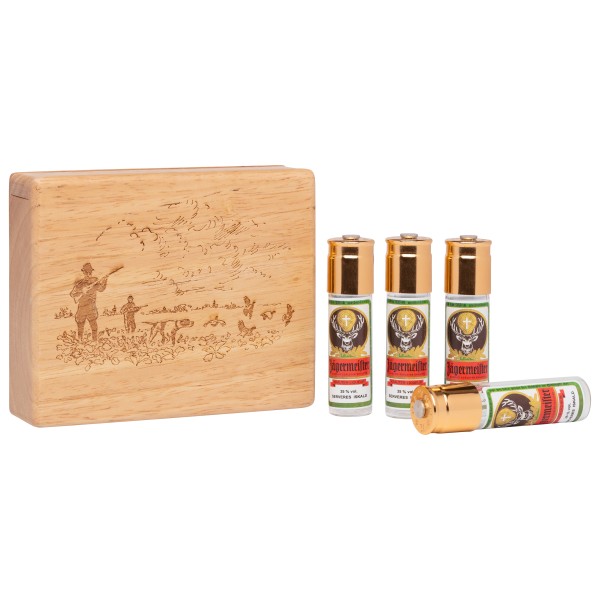 ØYO - Lerka Wooden Schnapps Box - Lommelærke