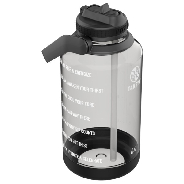 Takeya - Tritan Motivational Straw Bottle 1900 ml - Drickflaska