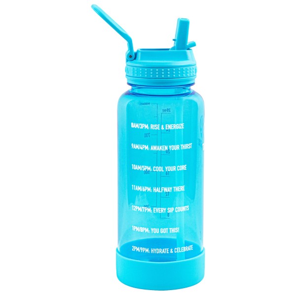 Takeya - Tritan Motivational Straw Bottle 950 ml - Drikkeflaske