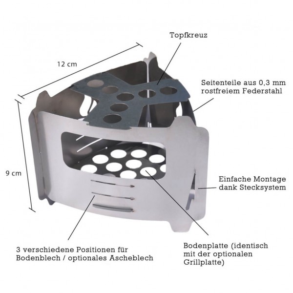Bushcraft Essentials - Bushbox Ultralight - Kookstel voor droge brandstof