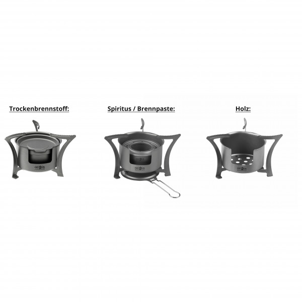 Origin Outdoors - Titan Kocher Combo - Fornelli a combustibile solido