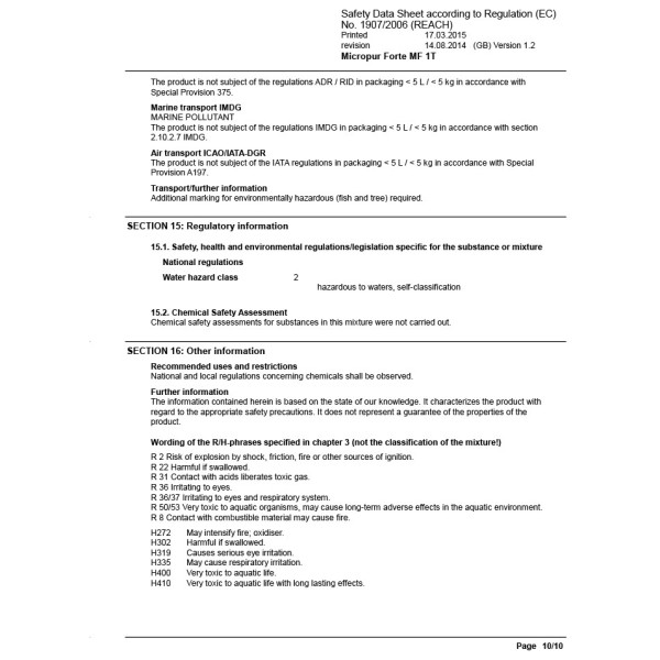 Micropur - Micropur Forte MF1 - Waterzuivering