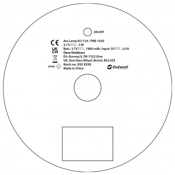 Outwell - Ara Lamp - LED-lamppu