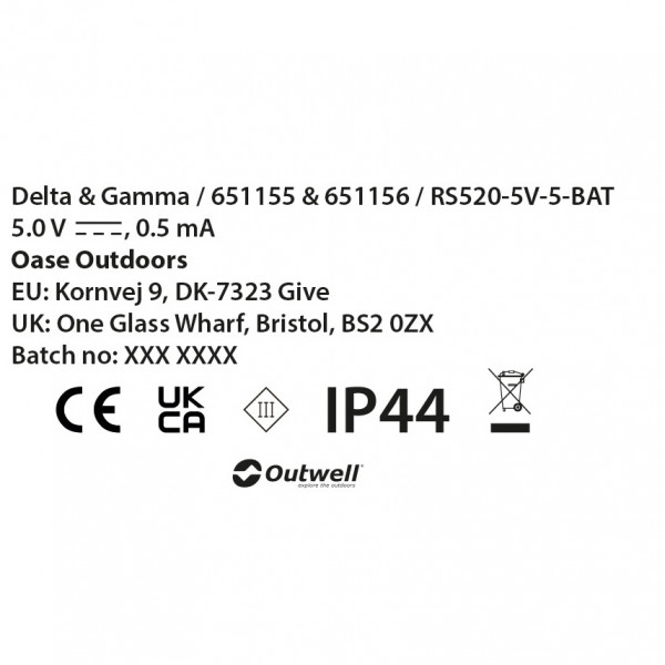 Outwell - Delta Light Chain - LED-lampa