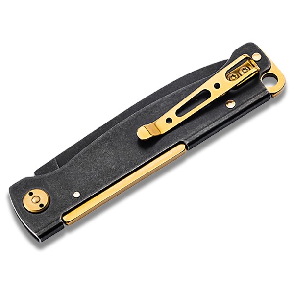 Böker Plus - Atlas Black Stonewash Brass - Navaja