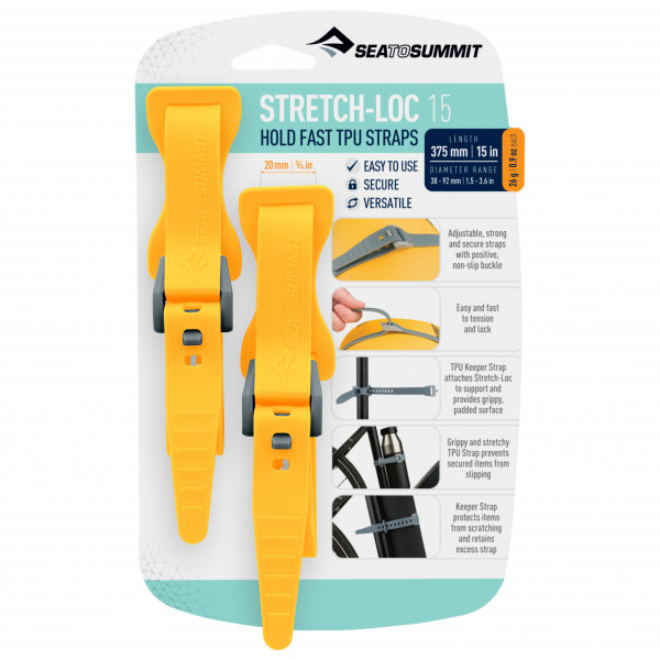 Sea to Summit - Stretch-Loc 15 2-Pack - Lashing strap