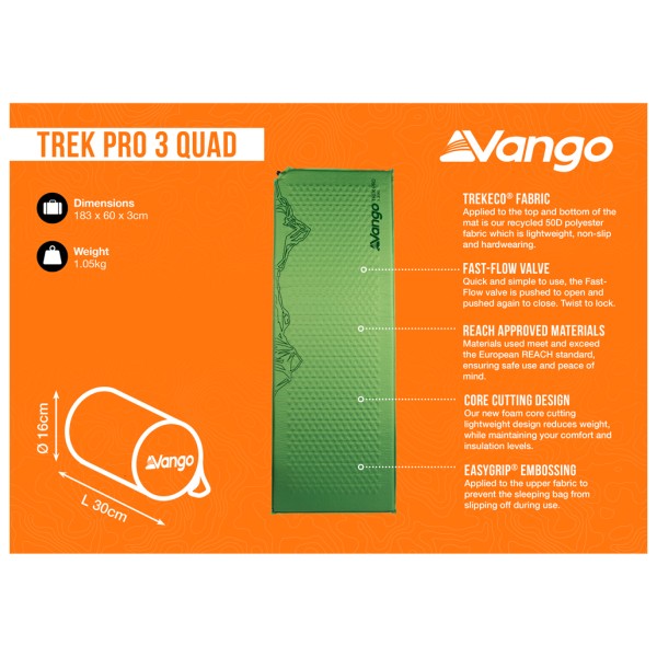 Vango - Trek Pro 3 Quad - Matelas de camping