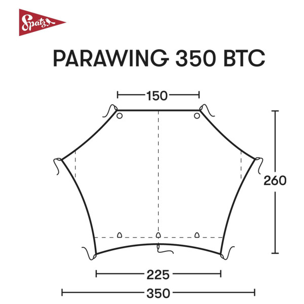 Spatz - Parawing 350 BTC - Toldo