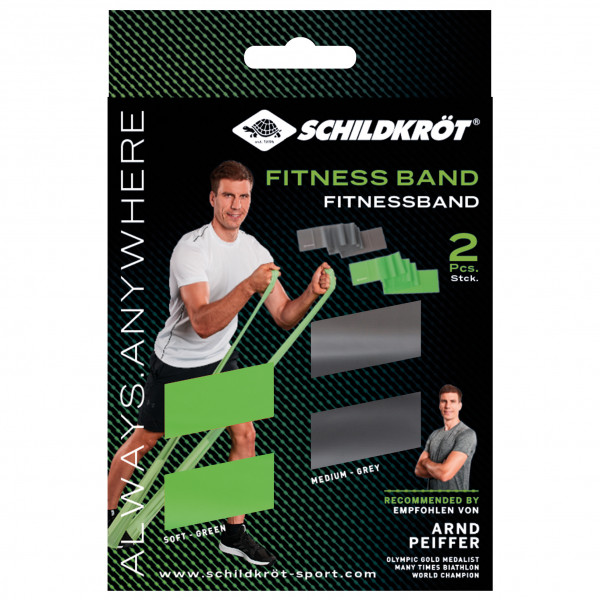 Schildkröt Fitness - Resistance Bands Set of 2 (Latex-fFree) - Fitnessband