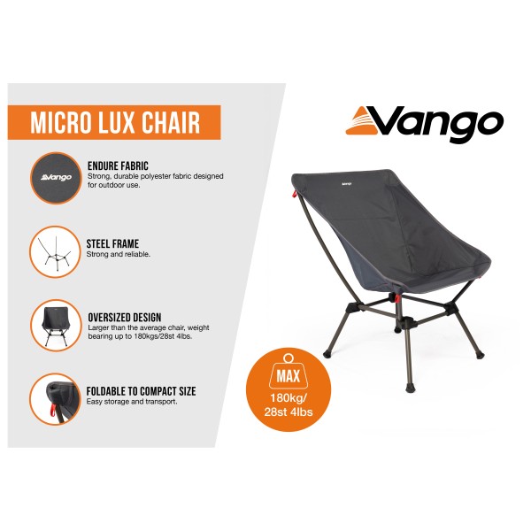 Vango - Micro Lux Chair - Sedia da campeggio
