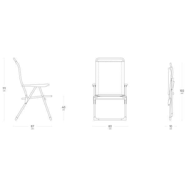 Lafuma Mobilier - Alu Cham Batyline Iso - Campingstoel