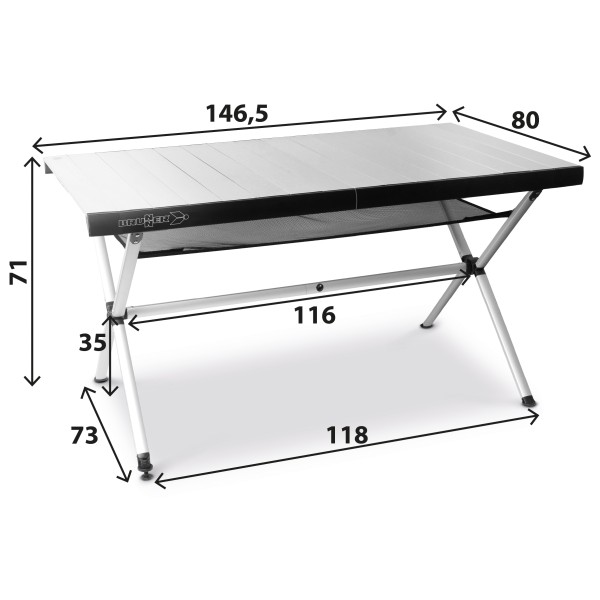 Brunner - Accelerate Compack 6 - Campingtisch