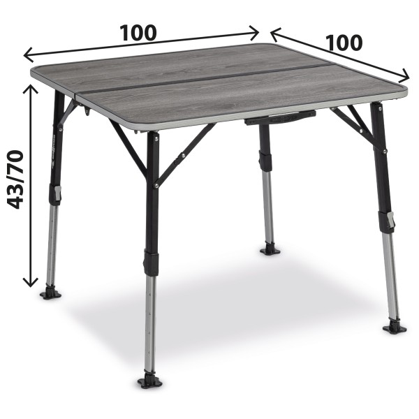 Brunner - Elùtop Compack Square 100 - Campingbord