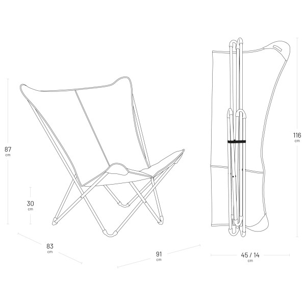 Lafuma Mobilier - Pop Up XL BeComfort - Retkituoli