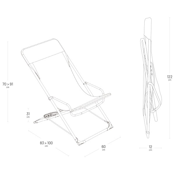 Lafuma Mobilier - Transaswing Airlon + - Campingstuhl