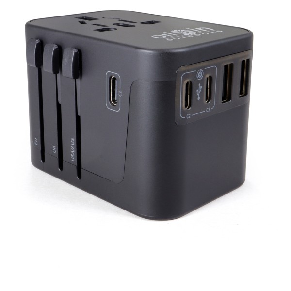 Origin Outdoors - Universal Steckeradapter Weltenbummler - Adaptador de viaje