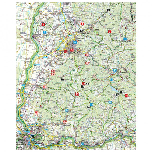 Bergverlag Rother - Schwarzwald Süd - Cykelguider
