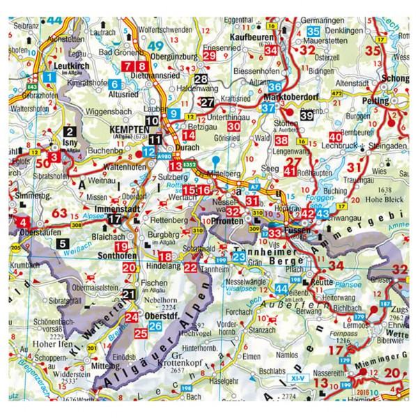 Bergverlag Rother - Allgäu - Cykelguider