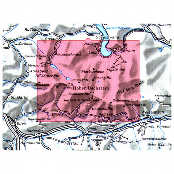 DAV - Dachstein 14 - Hiking map