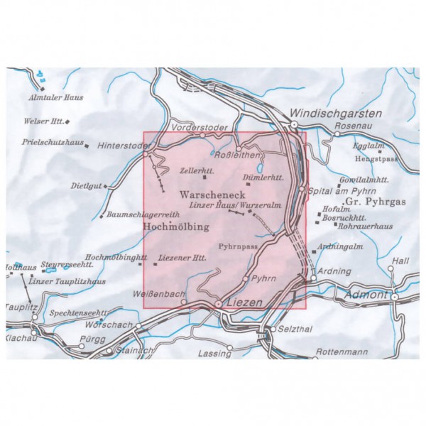 DAV - Totes Gebirge, östliches Blatt 15/3 - Mapa de senderos