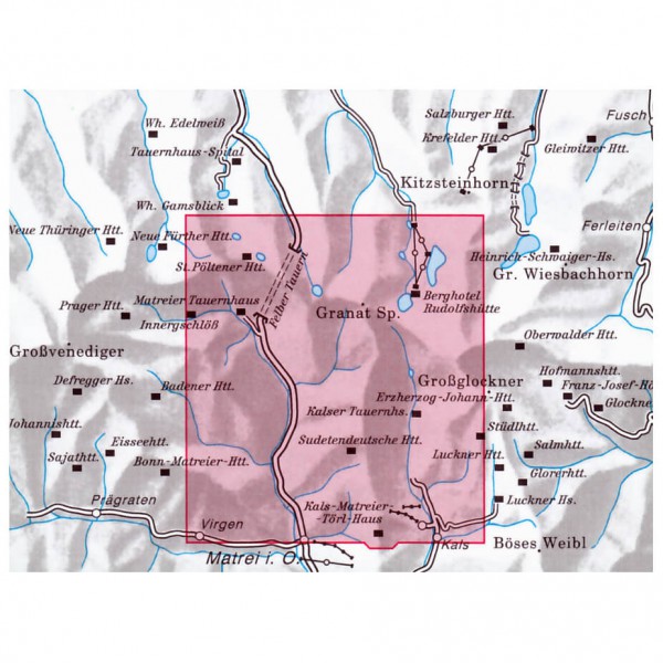 DAV - Granatspitzgruppe 39 - Hiking map