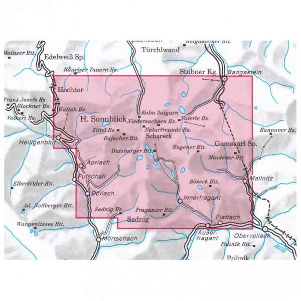 DAV - Sonnblick 42 - Mapa de senderos