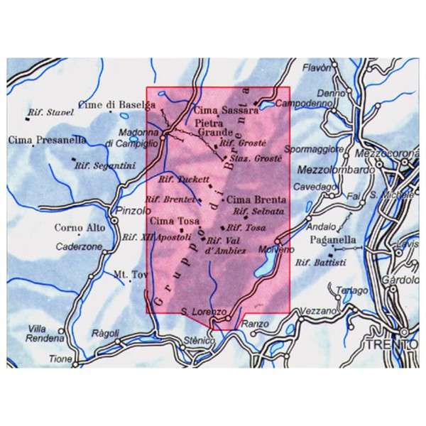 DAV - Brentagruppe 51 - Hiking map