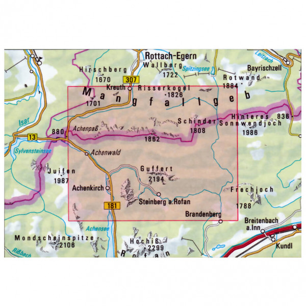 DAV - Mangfallgebirge Süd - Vaelluskartat