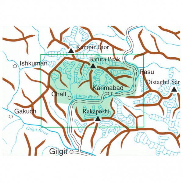 DAV - Hunza-Karakorum 0/12 - Mapa de senderos