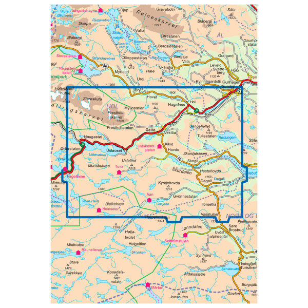 Nordeca - Geilo - Vandringskartor