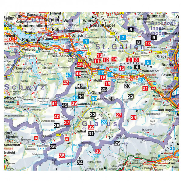 Bergverlag Rother - Glarnerland - Wandelgids