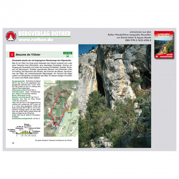 Bergverlag Rother - Languedoc-Roussillon - Vandringsguider