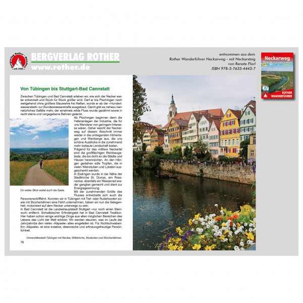 Bergverlag Rother - Neckarweg - Mit Neckarsteig - Wanderführer
