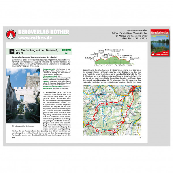 Bergverlag Rother - Neusiedler See - Vandreguides
