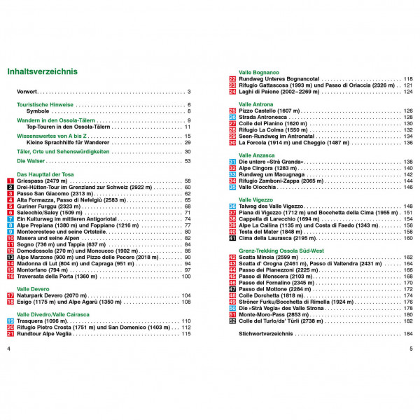 Bergverlag Rother - Ossola-Täler - Guide de randonnée