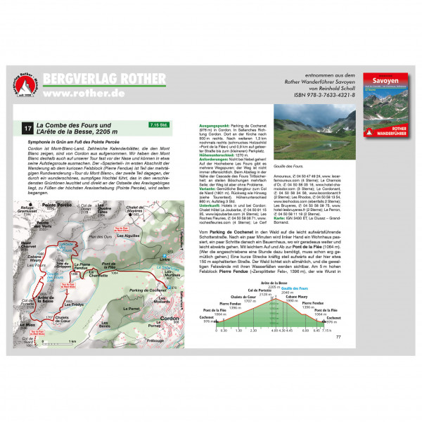 Bergverlag Rother - Savoyen - Vandreguides