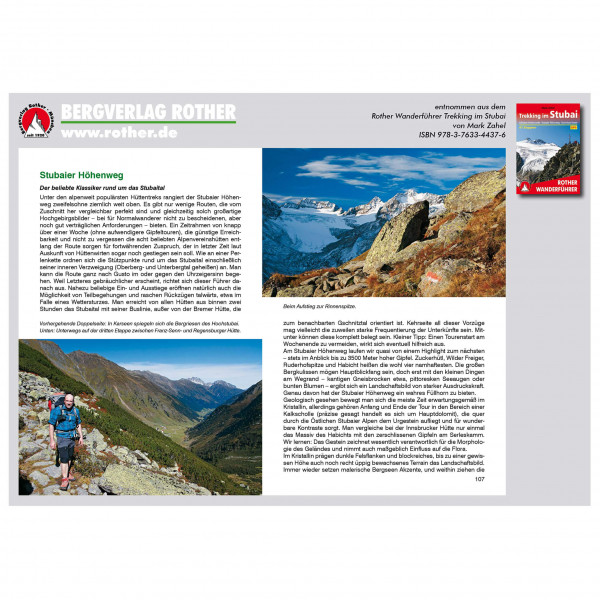 Bergverlag Rother - Stubai - Vandringsguider