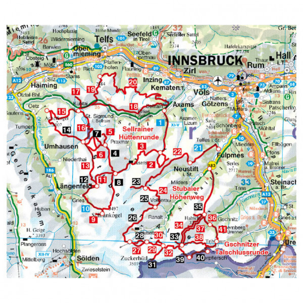 Bergverlag Rother - Stubai - Walking guide book